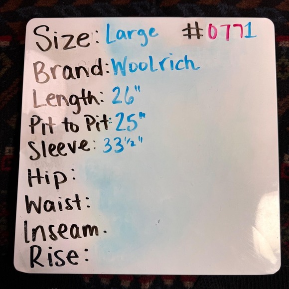 Woolrich Mens Vintage Southwestern Wool Leather Sleeve Bomber Jacket Brown 8715 - Picture 12 of 12